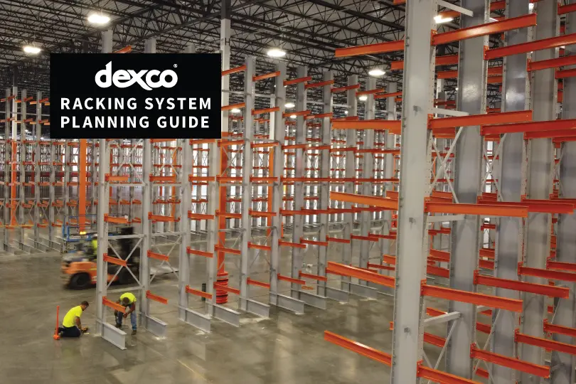 Dexco Industrial Steel Racking Systems placed in rows
