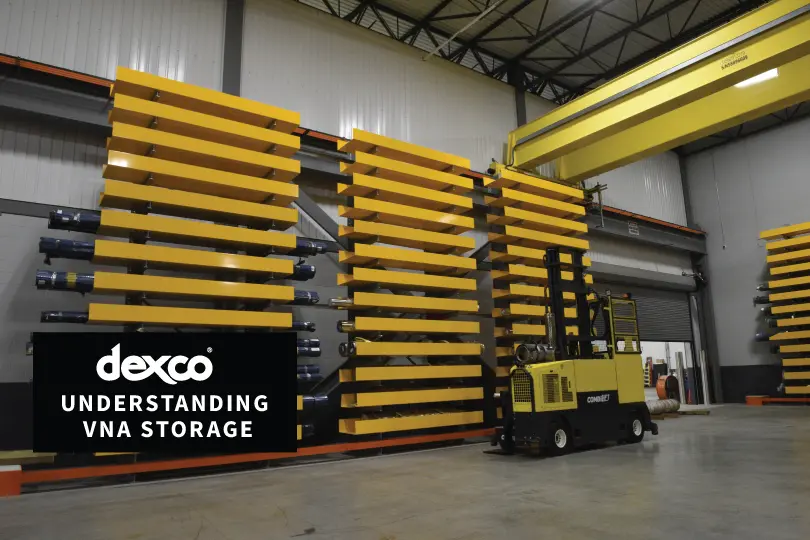 Dexco Very Narrow Aisles in a warehouse setting