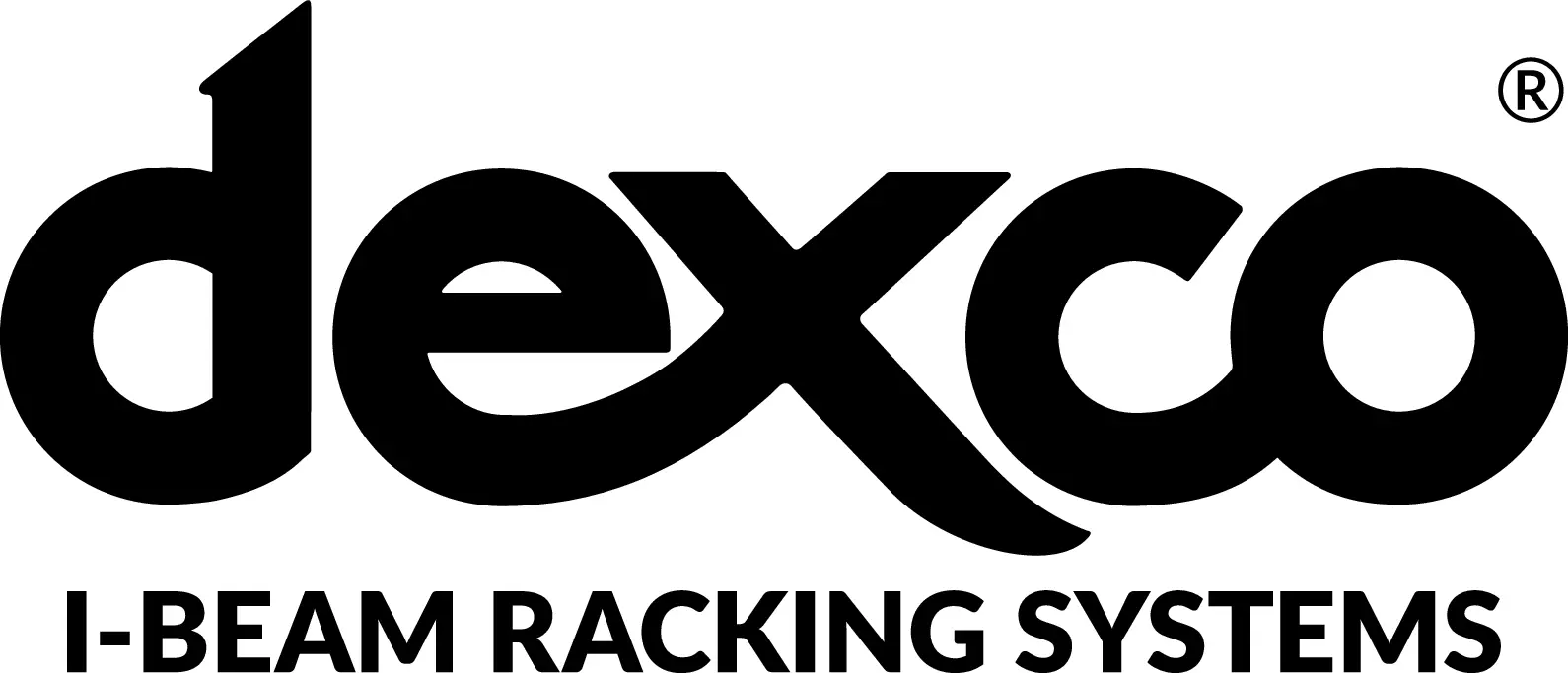 Dexco Racks logo in all black